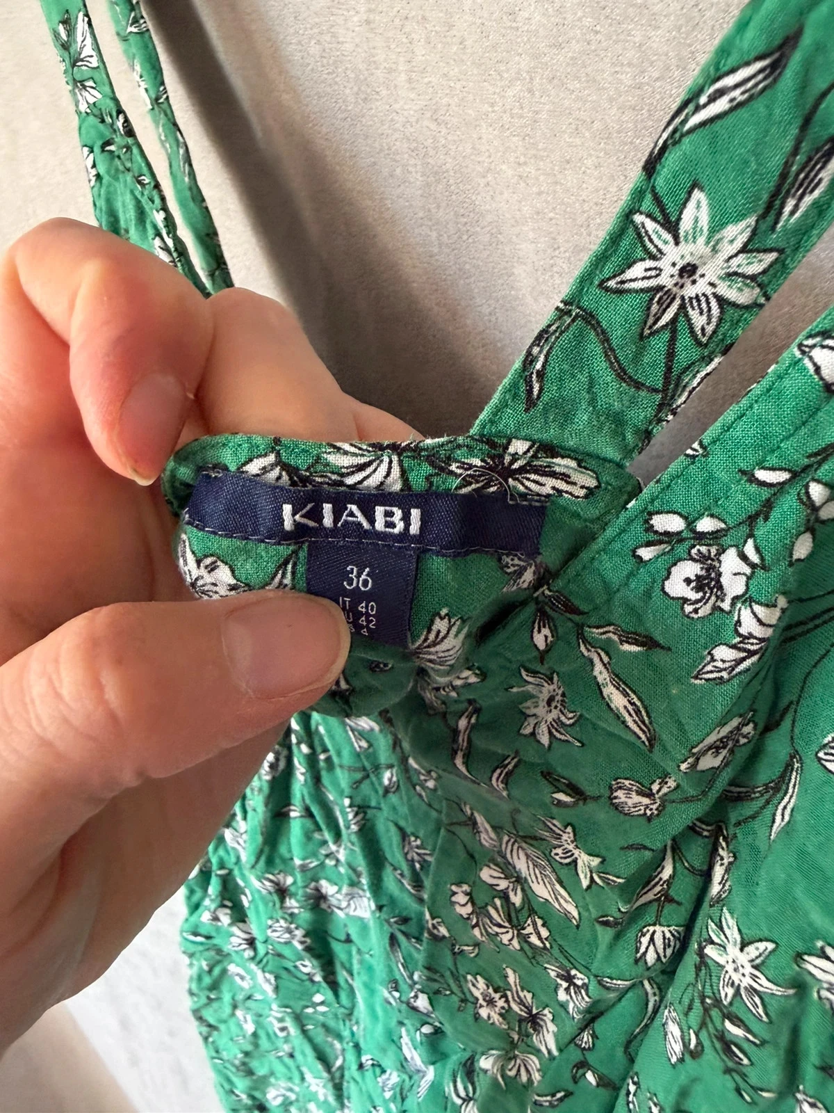 Floral green dress size 36 – photo 2